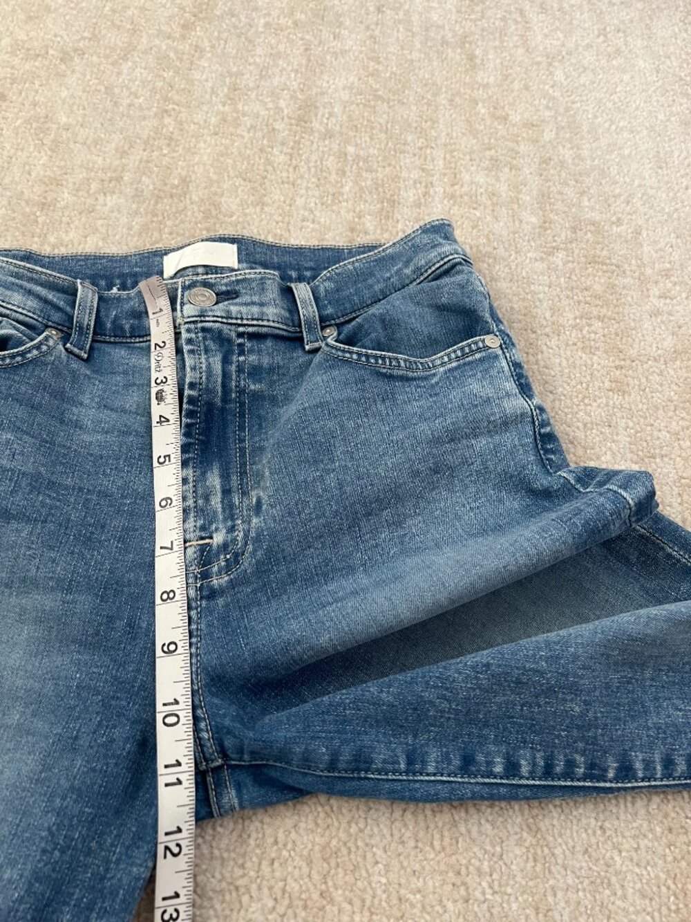 7 For All Mankind Cropped Alexa Blue Jeans 28 - Picture 7 of 12